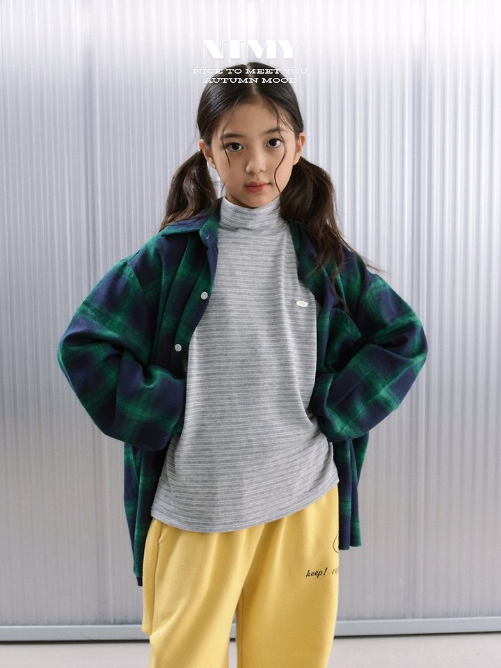 Nice To Meet You - Korean Children Fashion - #kidsshorts - Dream Check Shirt - 7