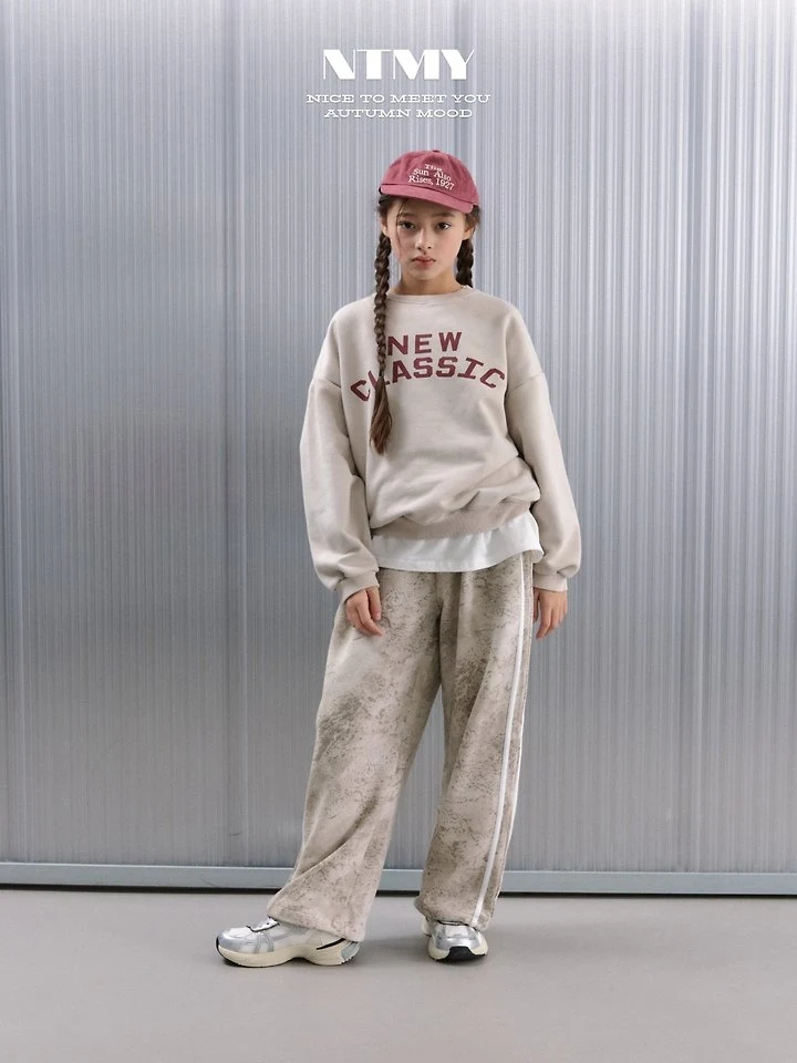 Nice To Meet You - Korean Children Fashion - #kidsshorts - Stone Wide Pants - 6