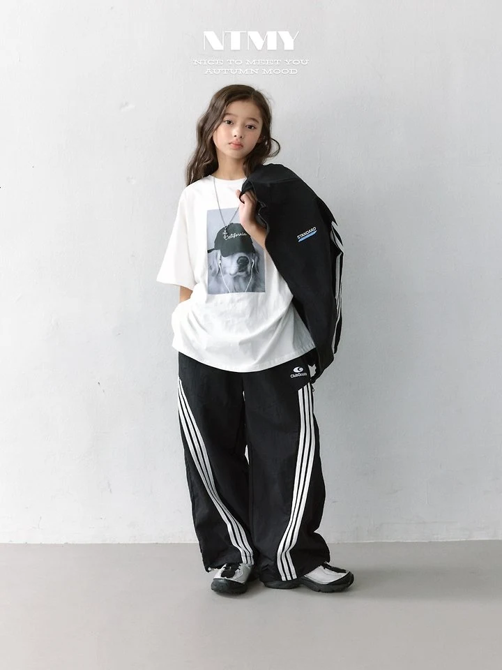 Nice To Meet You - Korean Children Fashion - #kidsshorts - Hip Dog Tee - 12