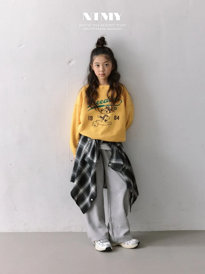 Nice To Meet You - Korean Children Fashion - #kidsshorts - Dumb Dumb Sweatshirt - 11