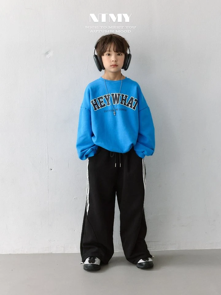 Nice To Meet You - Korean Children Fashion - #kidsshorts - Hey Sweatshirt - 10