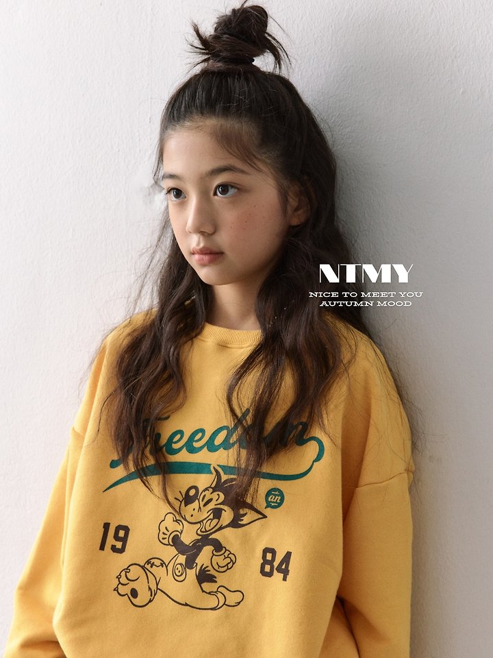 Nice To Meet You - Korean Children Fashion - #kidsstore - Dumb Dumb Sweatshirt - 12
