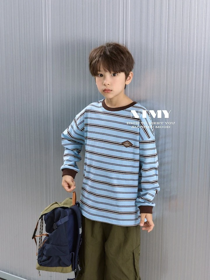 Nice To Meet You - Korean Children Fashion - #kidsstore - Tams Striped Tee - 11