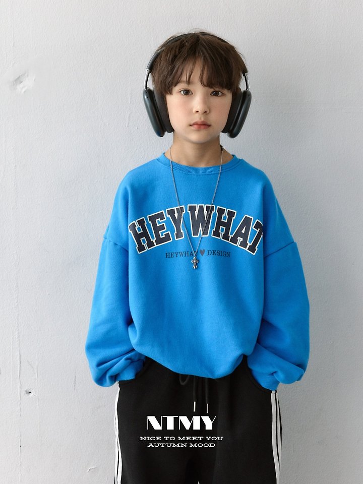 Nice To Meet You - Korean Children Fashion - #kidsstore - Hey Sweatshirt - 11