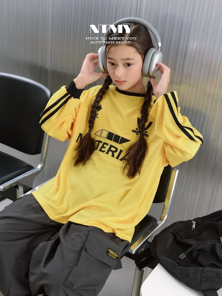 Nice To Meet You - Korean Children Fashion - #kidzfashiontrend - Jersey Block Tee - 5