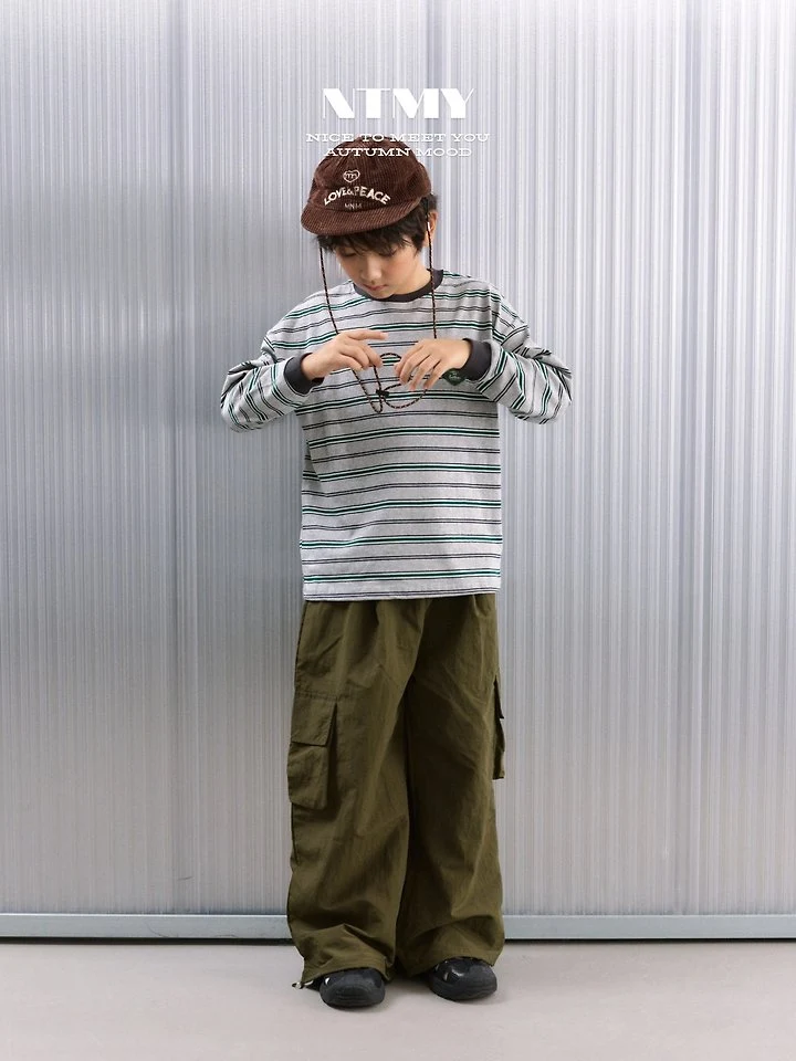 Nice To Meet You - Korean Children Fashion - #kidzfashiontrend - Tams Striped Tee - 12