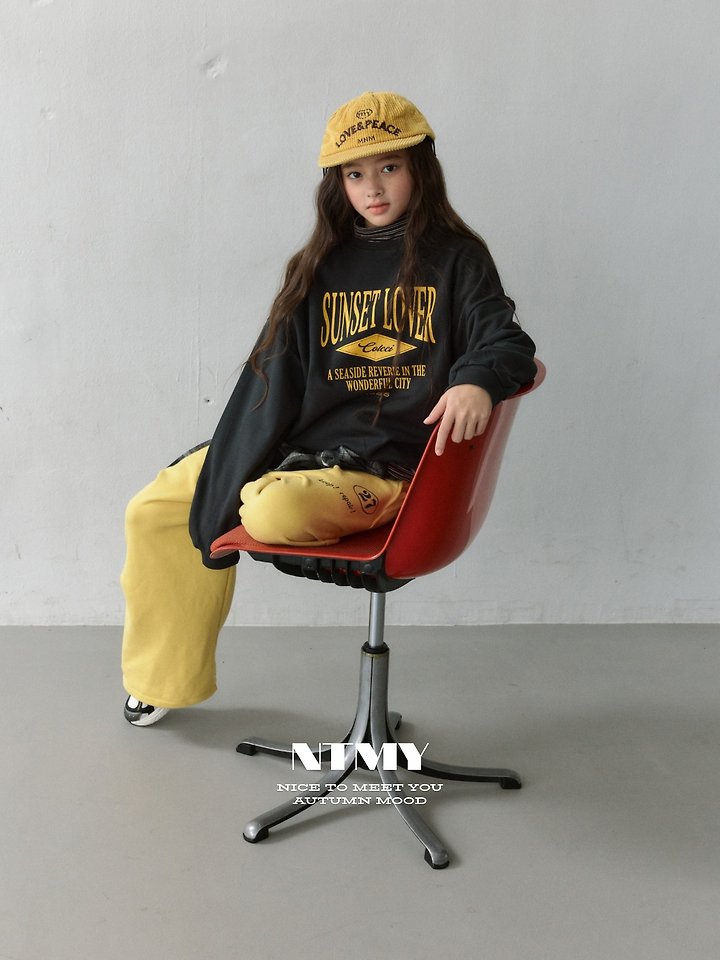 Nice To Meet You - Korean Children Fashion - #kidzfashiontrend - Sunset Sweatshirt