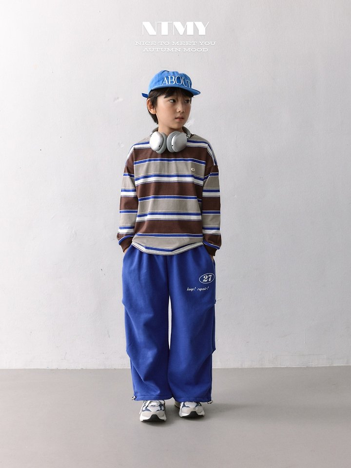 Nice To Meet You - Korean Children Fashion - #littlefashionista - Border Multi Tee - 3