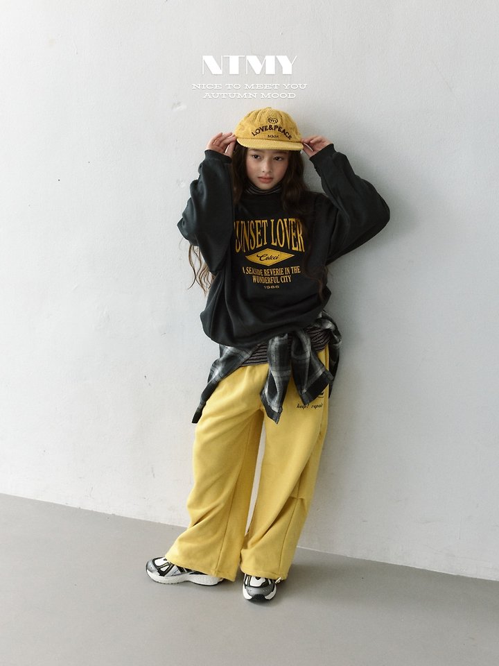 Nice To Meet You - Korean Children Fashion - #littlefashionista - Sunset Sweatshirt - 3