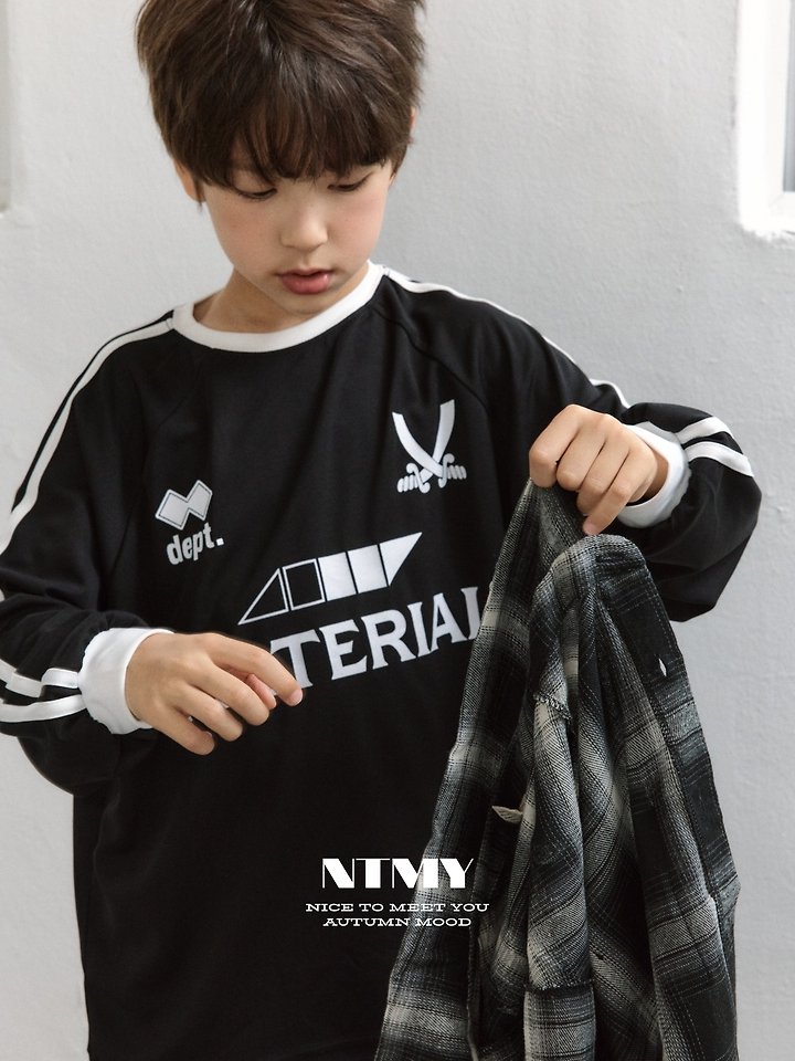 Nice To Meet You - Korean Children Fashion - #magicofchildhood - Jersey Block Tee - 8