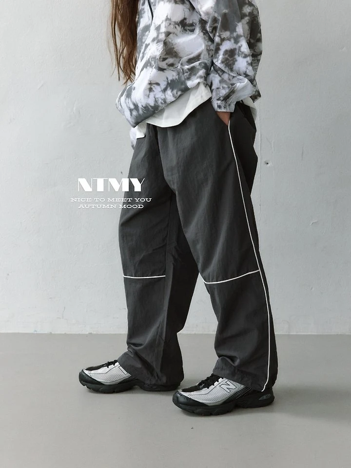 Nice To Meet You - Korean Children Fashion - #magicofchildhood - Fine Track Pants - 2