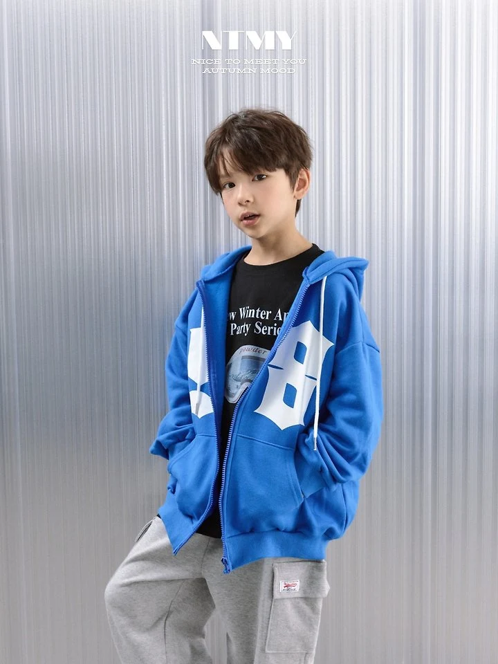 Nice To Meet You - Korean Children Fashion - #magicofchildhood - 98 Hooded Zip-Up - 12