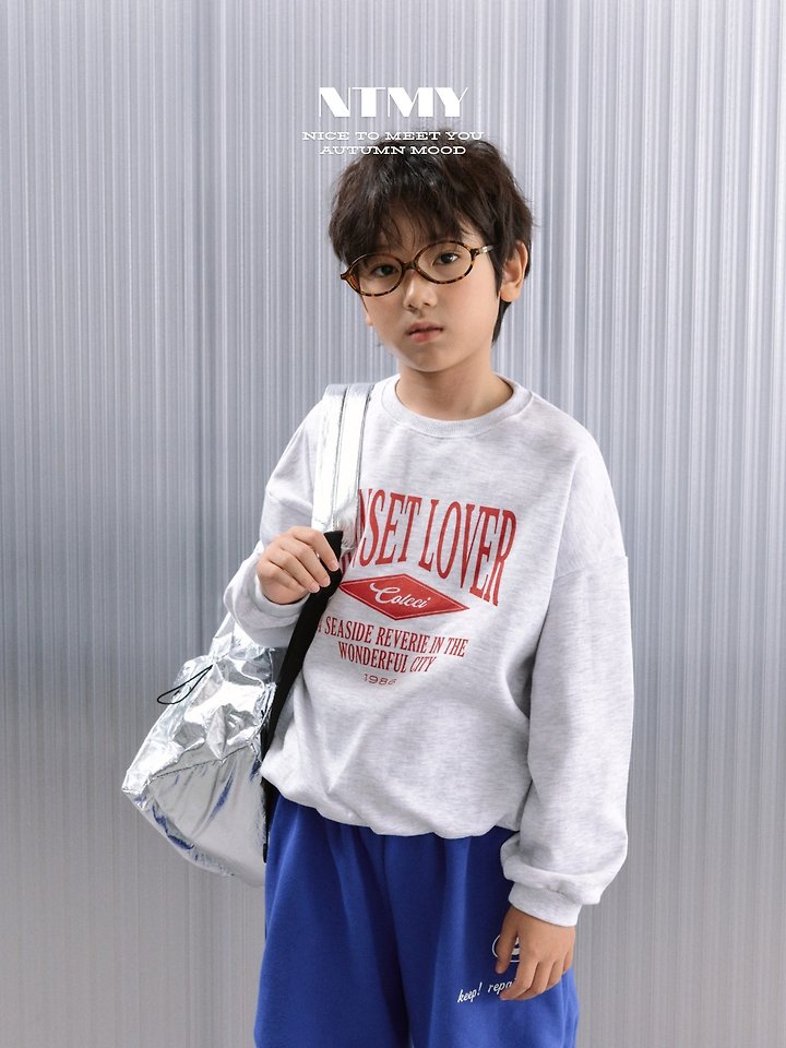 Nice To Meet You - Korean Children Fashion - #littlefashionista - Sunset Sweatshirt - 4