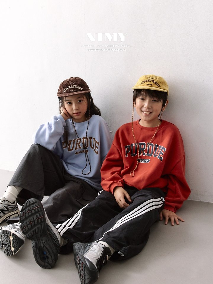 Nice To Meet You - Korean Children Fashion - #magicofchildhood - Perdue Sweatshirt - 4