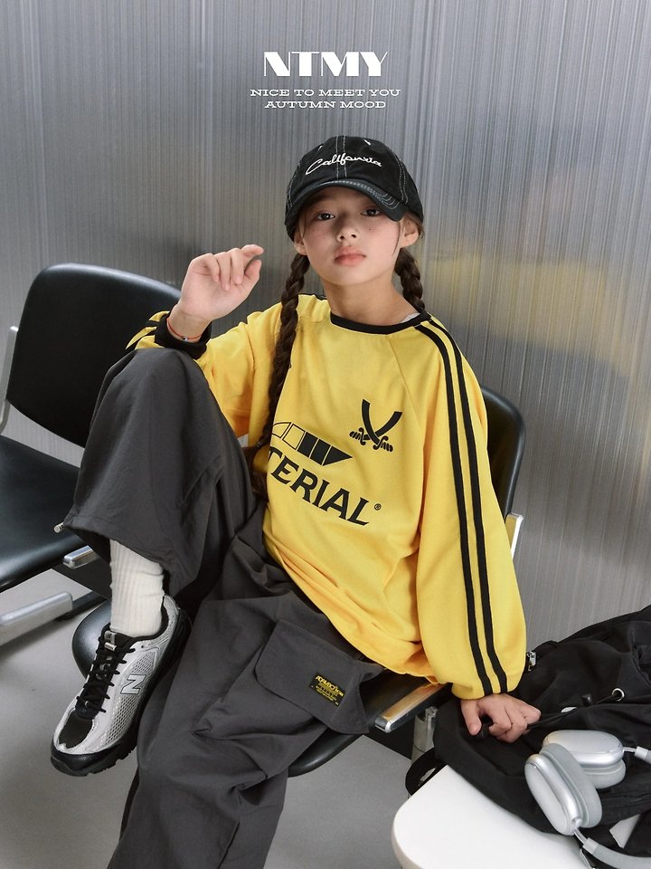 Nice To Meet You - Korean Children Fashion - #prettylittlegirls - Jersey Block Tee - 10