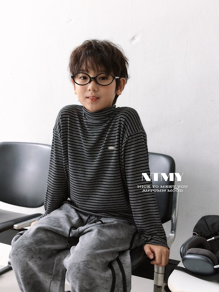 Nice To Meet You - Korean Children Fashion - #prettylittlegirls - Latte Turtleneck Tee - 10