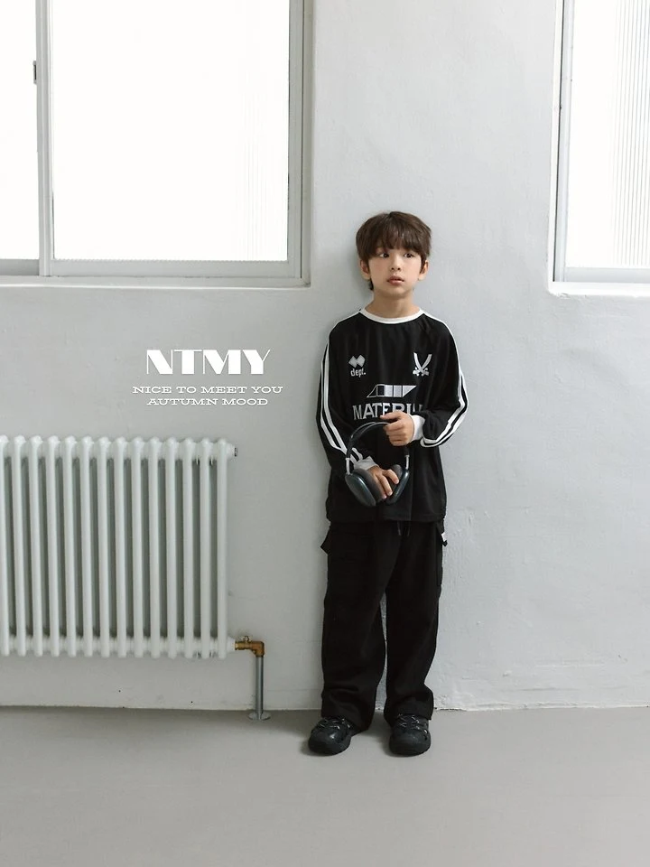 Nice To Meet You - Korean Children Fashion - #todddlerfashion - Jersey Block Tee - 11