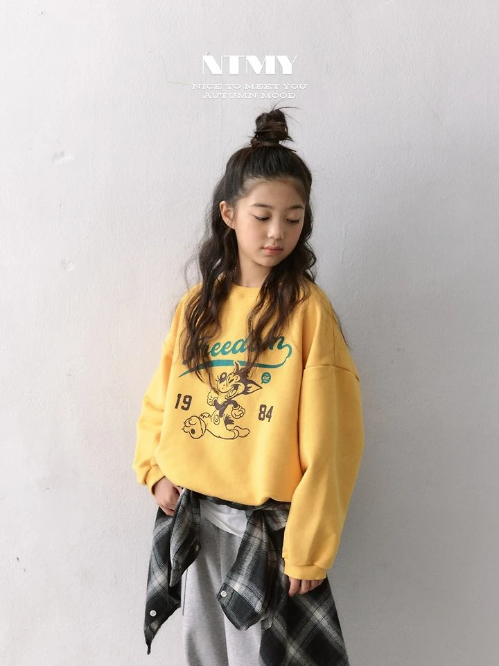 Nice To Meet You - Korean Children Fashion - #todddlerfashion - Dumb Dumb Sweatshirt - 3