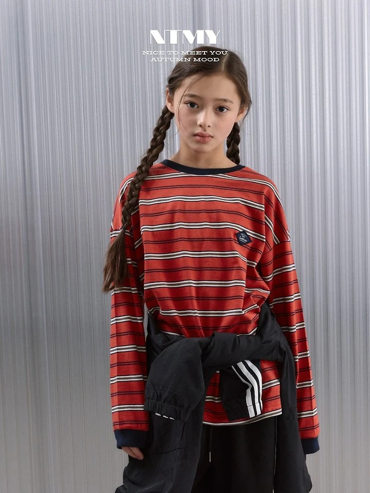 Nice To Meet You - Korean Children Fashion - #todddlerfashion - Tams Striped Tee - 2