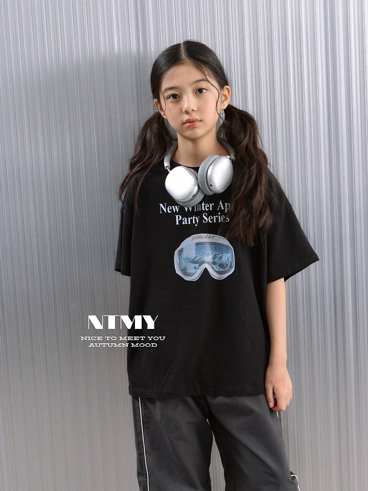 Nice To Meet You - Korean Children Fashion - #todddlerfashion - Goggles Tee