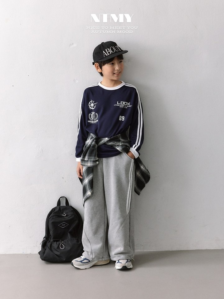 Nice To Meet You - Korean Children Fashion - #toddlerclothing - Jersey 89 Line Tee - 9