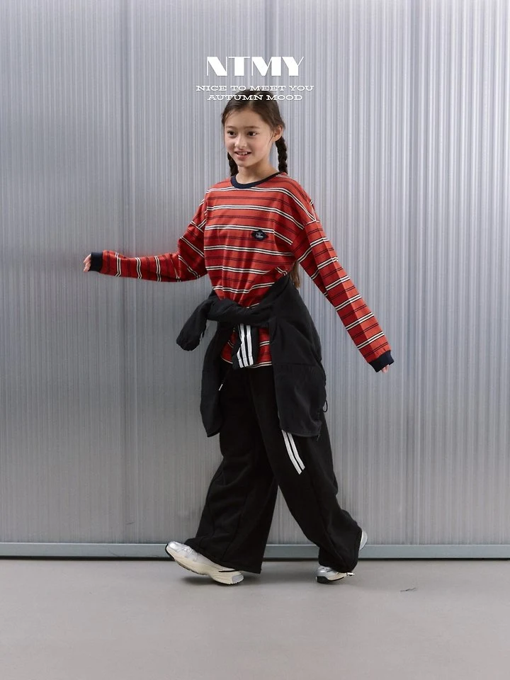 Nice To Meet You - Korean Children Fashion - #toddlerclothing - Tams Striped Tee - 3