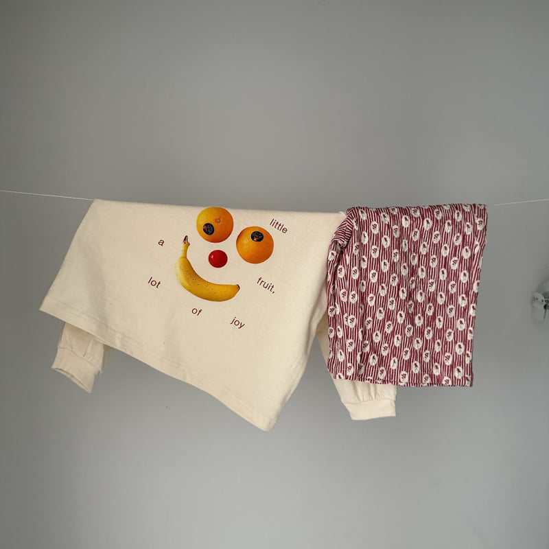 Night Bebe - Korean Children Fashion - #Kfashion4kids - Fruit Long Sleeve Tee - 2