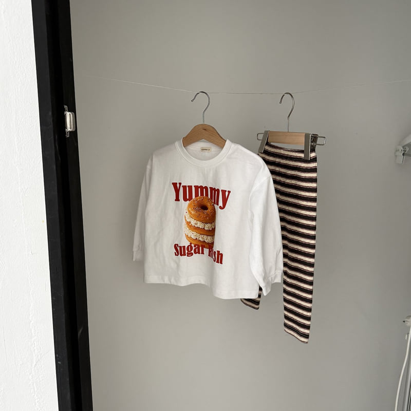 Night Bebe - Korean Children Fashion - #Kfashion4kids - Donut Long Sleeve Tee