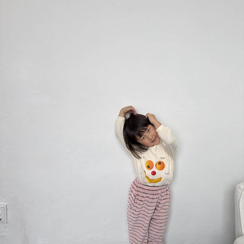 Night Bebe - Korean Children Fashion - #childofig - Fruit Long Sleeve Tee - 10