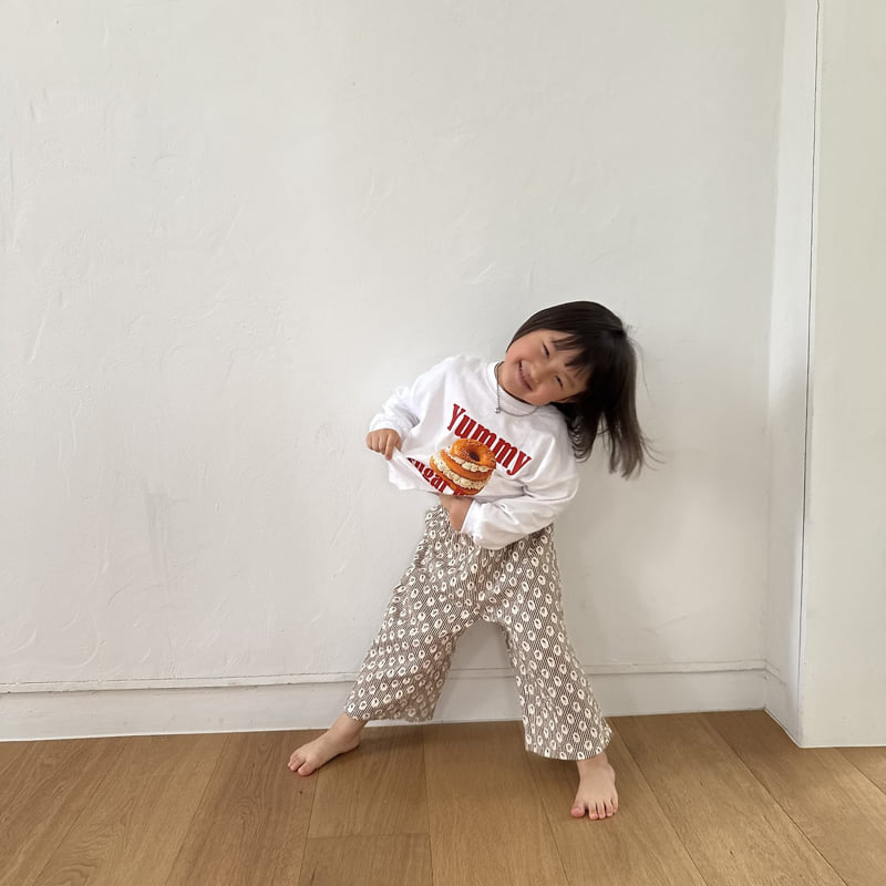 Night Bebe - Korean Children Fashion - #childofig - Donut Long Sleeve Tee - 9