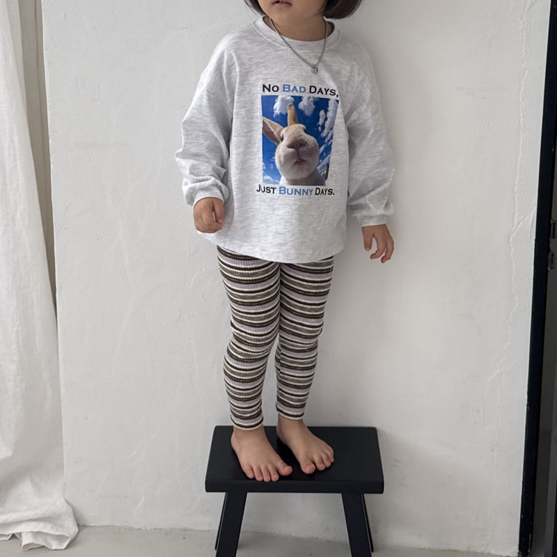 Night Bebe - Korean Children Fashion - #childrensboutique - Flying Rabbit Long Sleeve Tee - 8