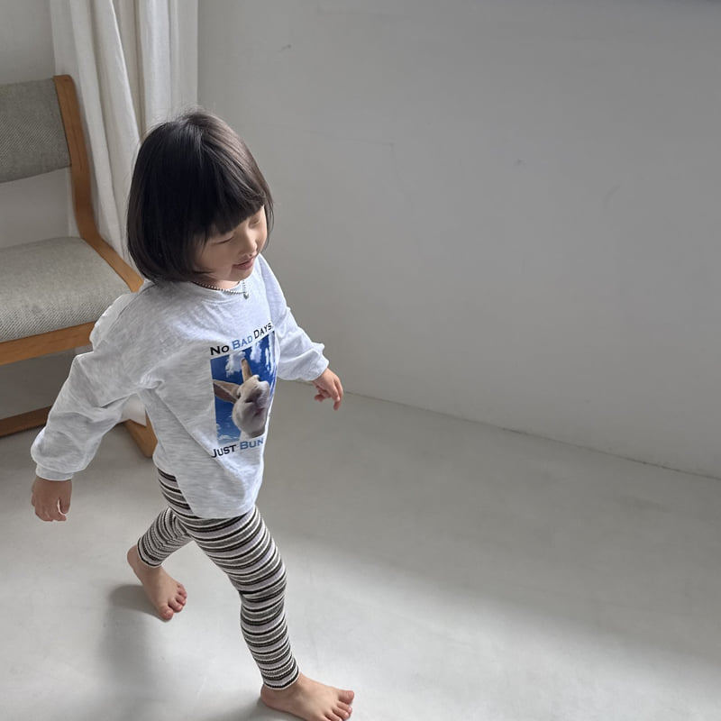 Night Bebe - Korean Children Fashion - #designkidswear - Flying Rabbit Long Sleeve Tee - 9