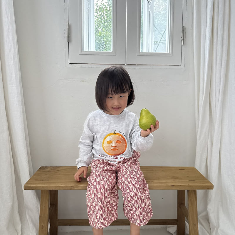 Night Bebe - Korean Children Fashion - #kidsshorts - Annoying Orange Long Sleeve Tee - 9