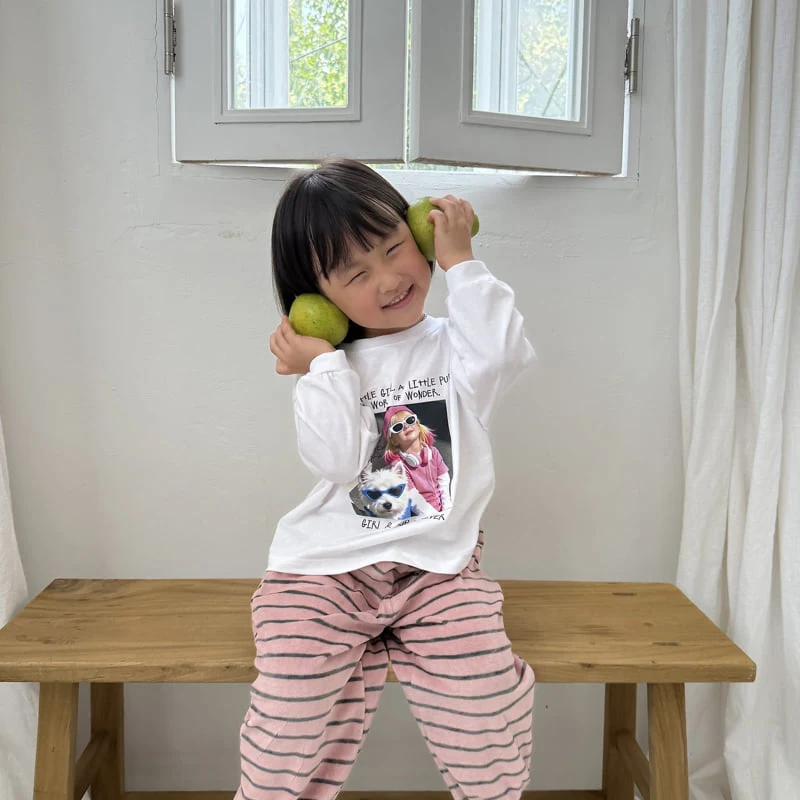 Night Bebe - Korean Children Fashion - #kidzfashiontrend - Little Girl Long Sleeve Tee - 10