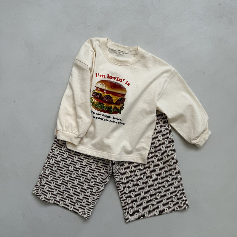 Night Bebe - Korean Children Fashion - #Kfashion4kids - Hamburger Long Sleeve Tee - 4