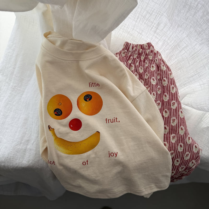 Night Bebe - Korean Children Fashion - #littlefashionista - Fruit Long Sleeve Tee - 3