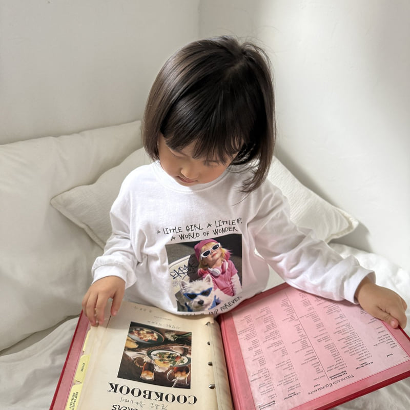 Night Bebe - Korean Children Fashion - #littlefashionista - Little Girl Long Sleeve Tee - 12