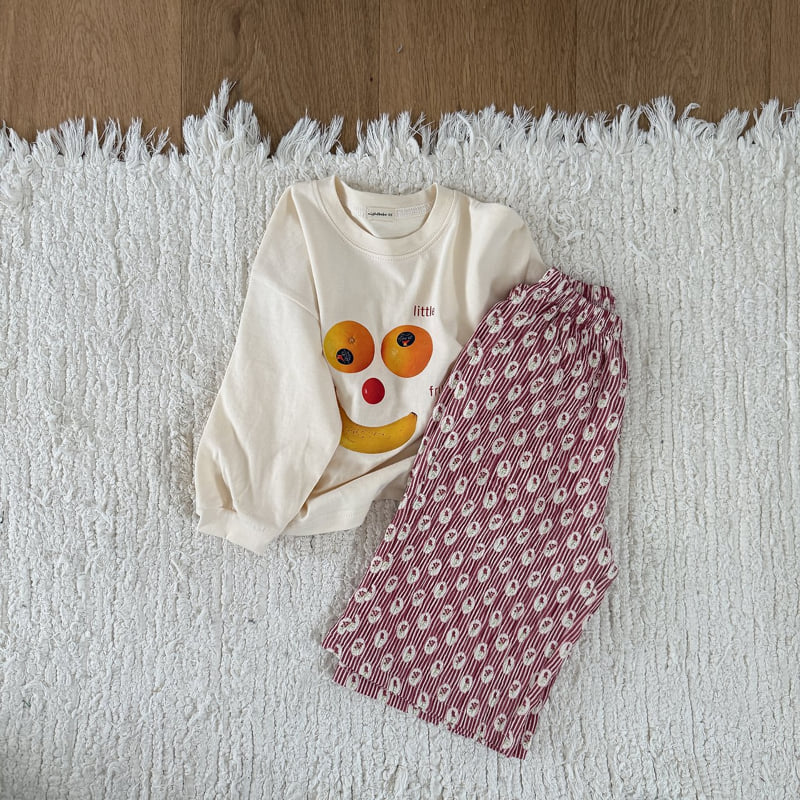 Night Bebe - Korean Children Fashion - #prettylittlegirls - Fruit Long Sleeve Tee - 6