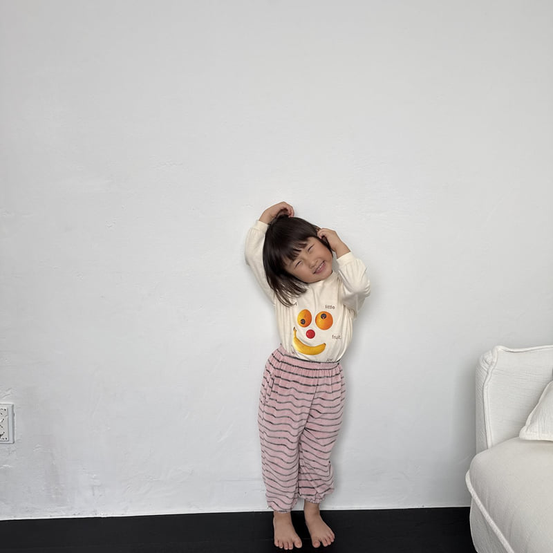 Night Bebe - Korean Children Fashion - #stylishchildhood - Fruit Long Sleeve Tee - 9