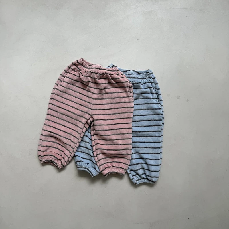 Night Bebe - Korean Children Fashion - #todddlerfashion - Marne Stripe Jogger Pants - 3