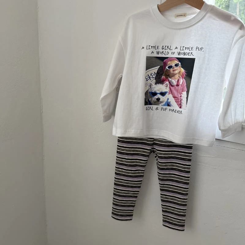 Night Bebe - Korean Children Fashion - #toddlerclothing - Pord Leggings - 6