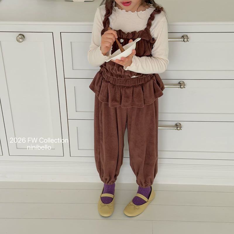 Ninibello - Korean Children Fashion - #Kfashion4kids - Arm Terry Frill Jogger Pants - 7