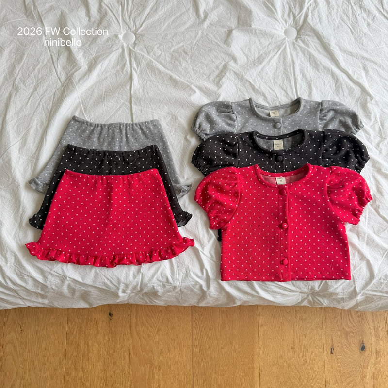 Ninibello - Korean Children Fashion - #Kfashion4kids - Dear Dot Cardigan