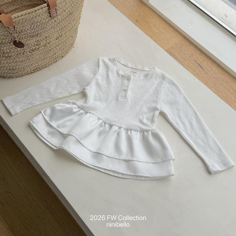 Ninibello - Korean Children Fashion - #childrensboutique - Eyelet Tulip Layered Tee - 7