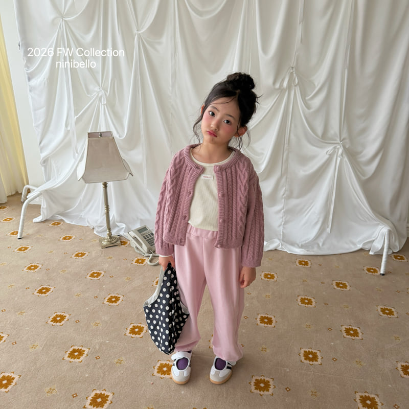 Ninibello - Korean Children Fashion - #childrensboutique - Mauve Knit Cardigan - 5