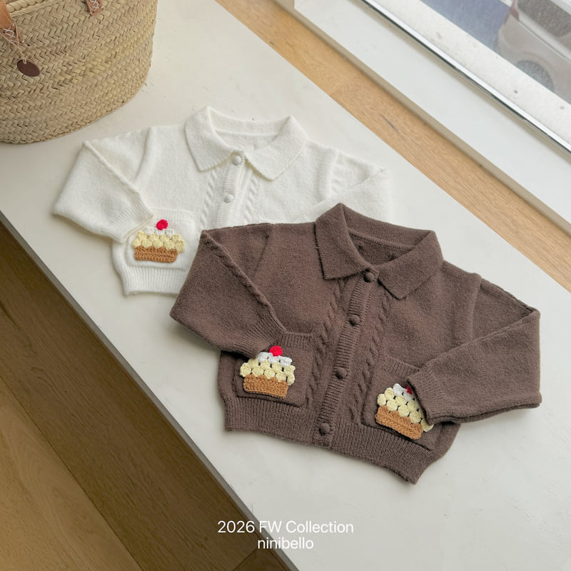 Ninibello - Korean Children Fashion - #fashionkids - Cupcake Knit Cardigan