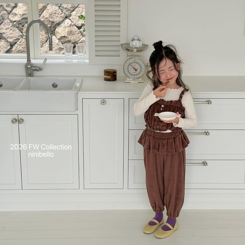Ninibello - Korean Children Fashion - #fashionkids - Arm Terry Frill Jogger Pants - 4