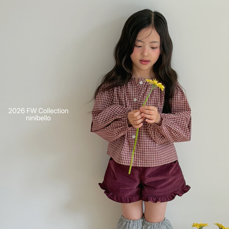 Ninibello - Korean Children Fashion - #kidsstore - Heart Frill Corduroy Pants - 11