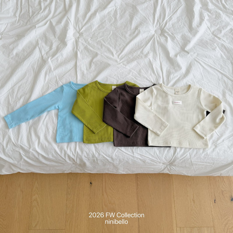 Ninibello - Korean Children Fashion - #kidsstore - Viv Ribbed Tee - 8
