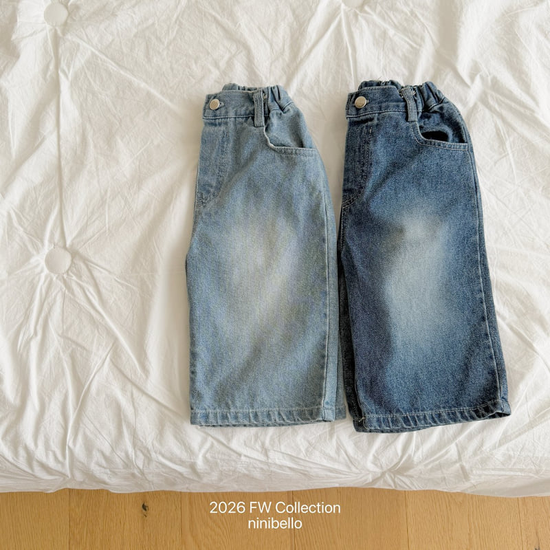 Ninibello - Korean Children Fashion - #kidsstore - 808 Denim Pants